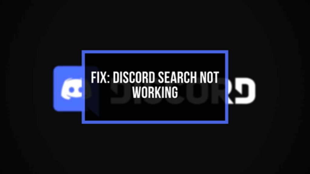 Discord search not working