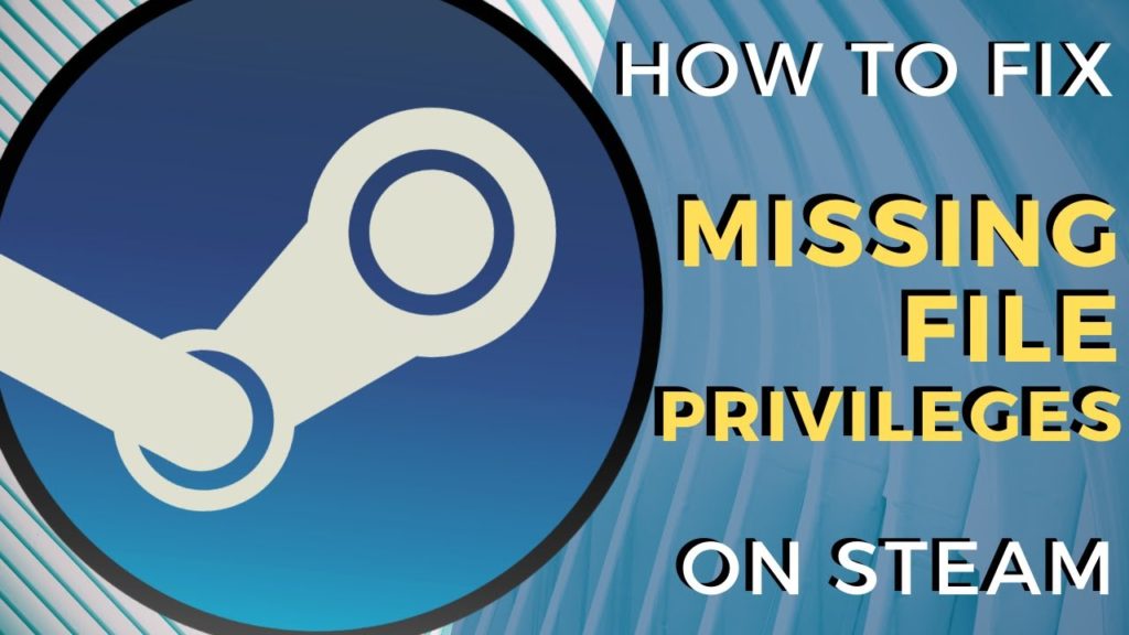 Missing file privileges Steam error