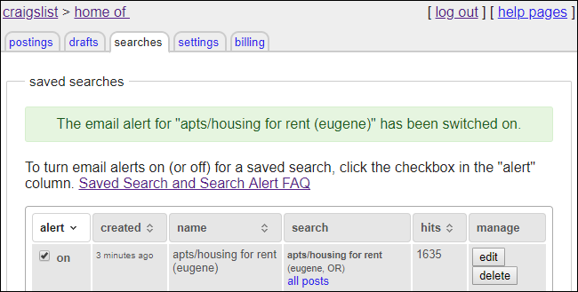 how to Set Up Craigslist Alerts