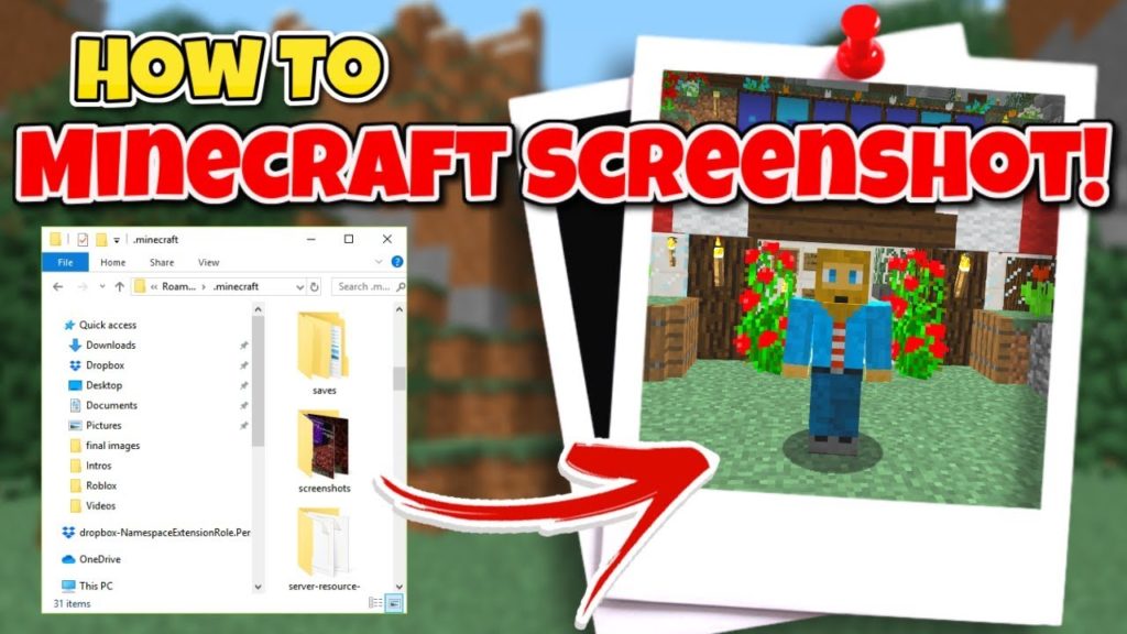 where are Minecraft screenshots saved