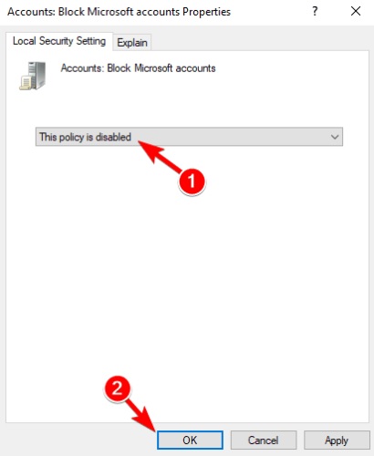 Unable to Login with Microsoft Account