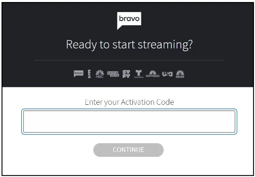 Bravotv.com link Activation Code