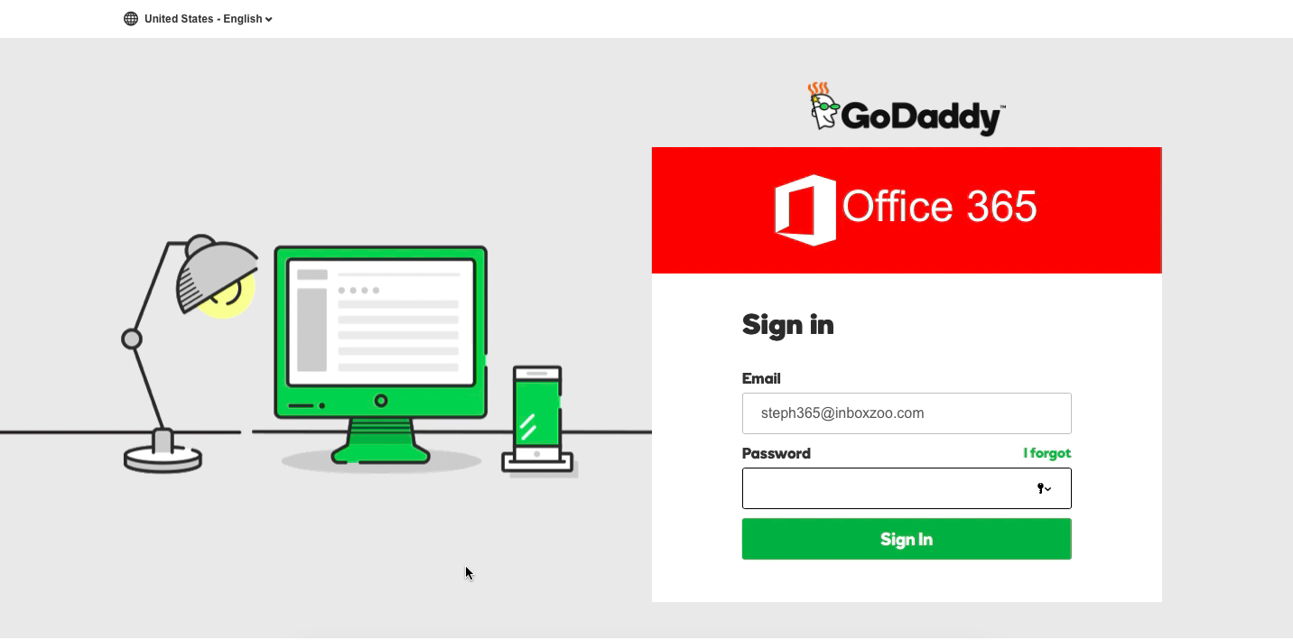 GoDaddy Email login