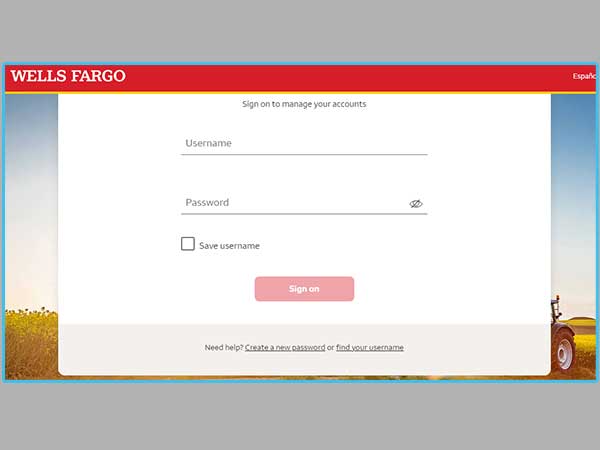 Wells Fargo login