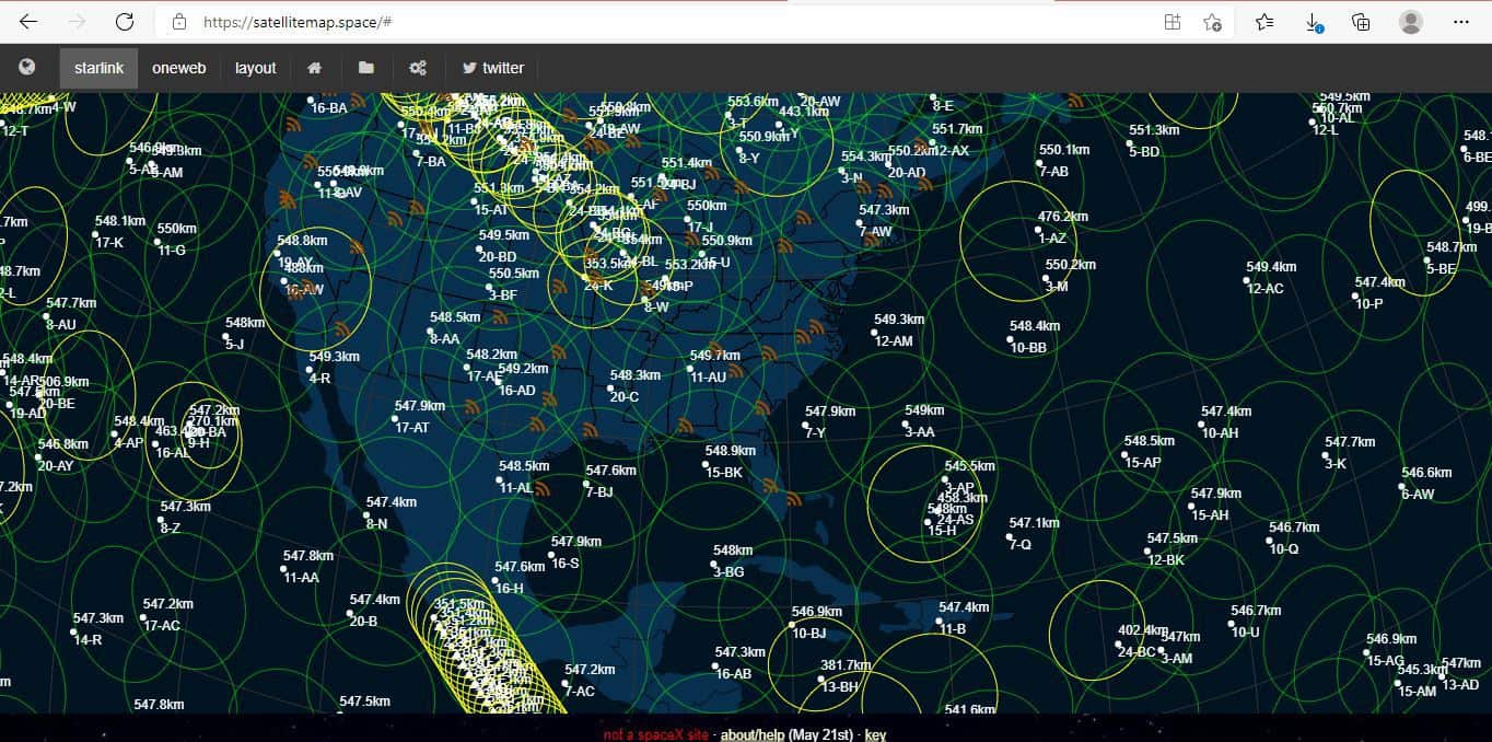 Starlink Satellites Tracker