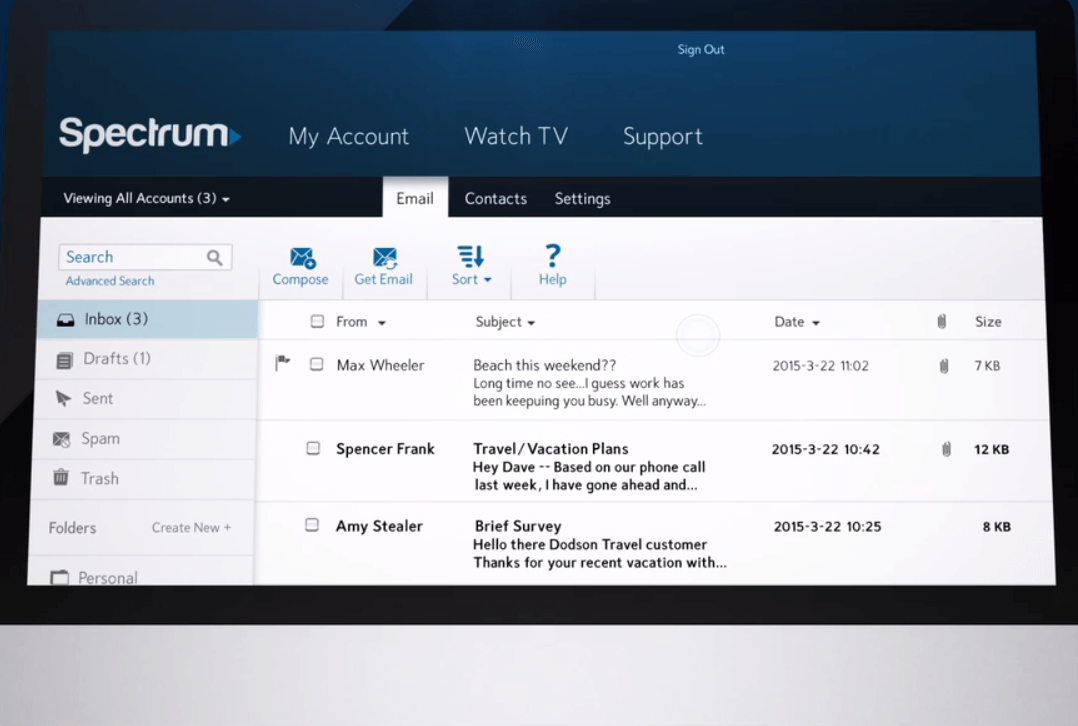 Spectrum Webmail