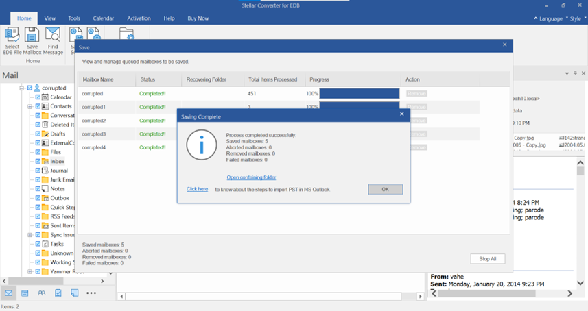 Stellar Converter for EDB: Enabling Seamless Mailbox Conversion and Zero Business Disruption 4 Stellar Converter for EDB